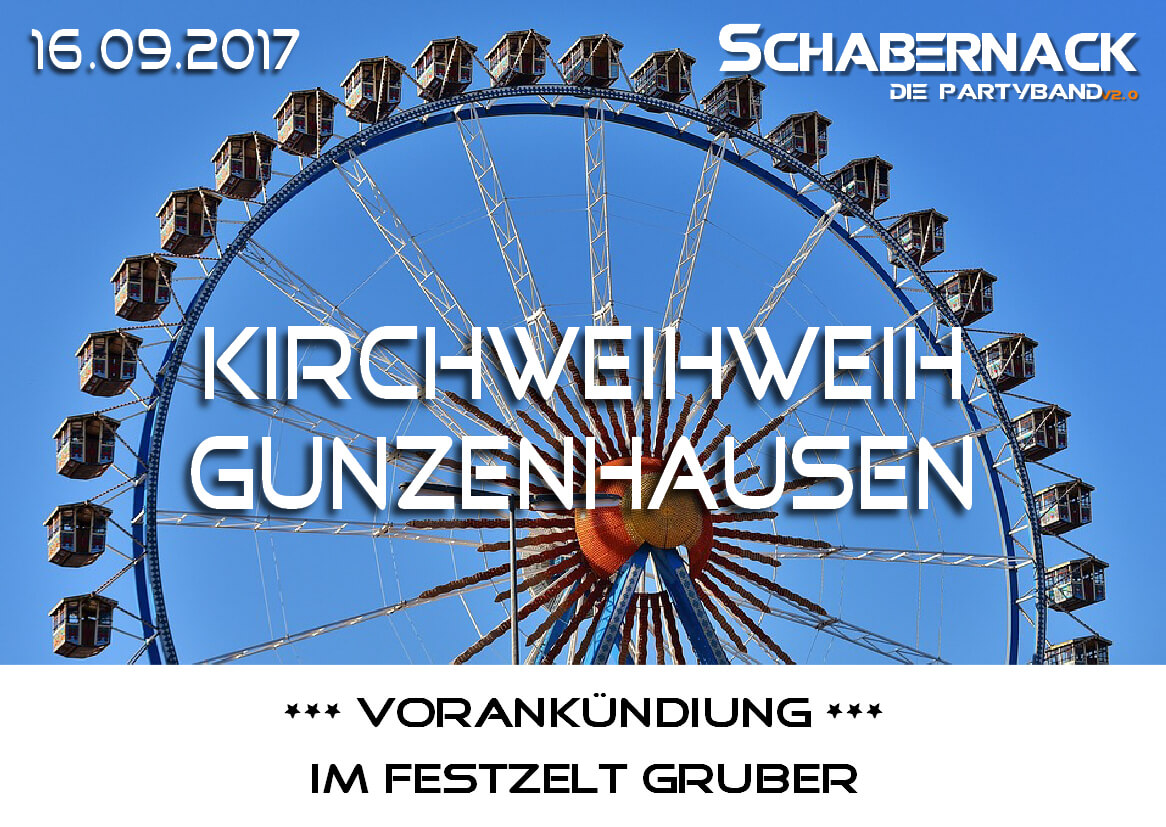 Kirchweih Gunzenhausen 2017 Vorankündigung